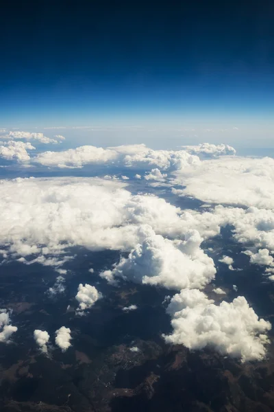 Aerial view from airplane — Stock Photo, Image