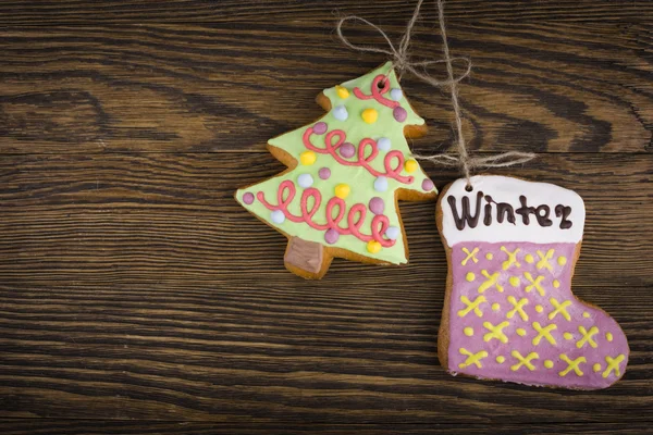 Galletas de jengibre colgando — Foto de Stock