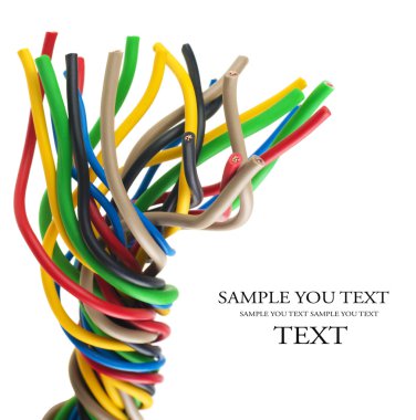 Renkli elektrik kabloları