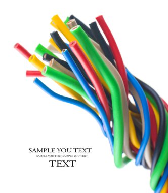 Renkli elektrik kabloları