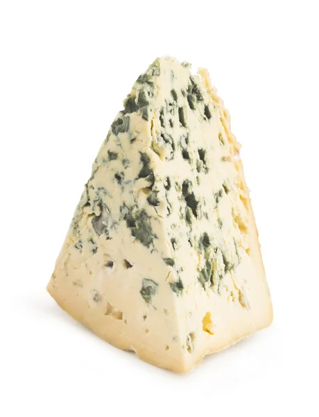 Fromage bleu isolé sur blanc — Photo