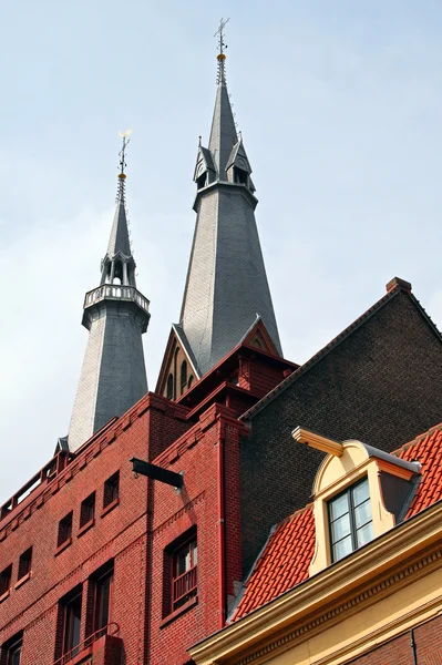 Roofs of Amsterdam city — Stock Photo, Image