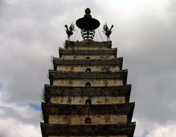 Antigo Pagode Ocidental em Kunming, província de Yunnan, na China — Fotografia de Stock