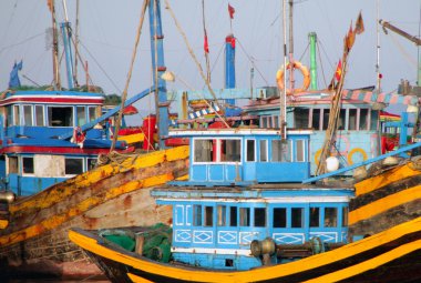 MUI Ne, Vietnam Bay renkli balıkçı tekneleri