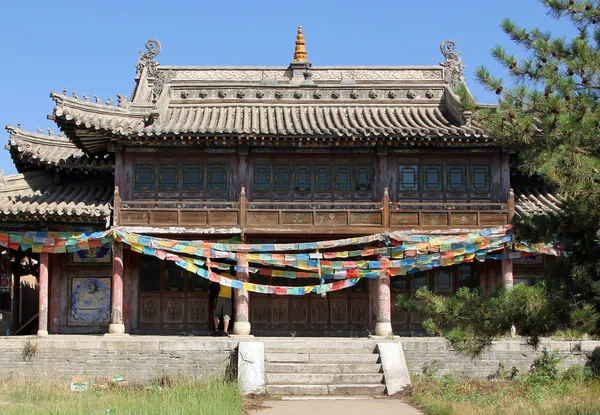 Jeden z chrámů starověkého Wusutu Zhao buddhistického kláštera (Mi — Stock fotografie