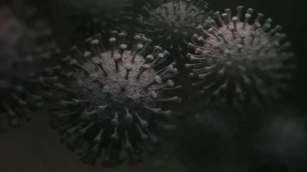 3D说明致命的病毒 图库照片