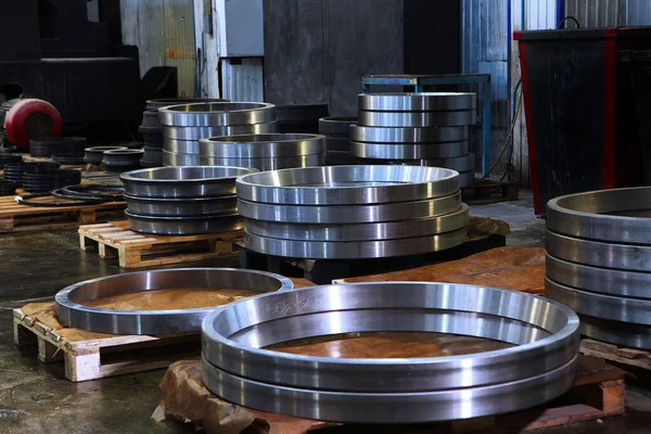 Large Diameter Bearings Finished Products Bearing Plant Large Number Large — Stock Photo, Image