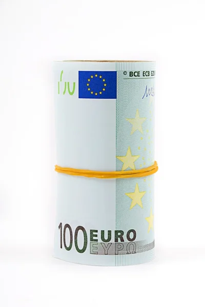 Τυλίγονται ευρωπαϊκού νομίσματος — Φωτογραφία Αρχείου