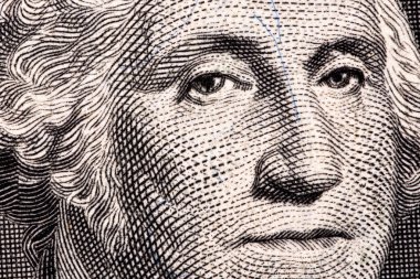 George Washington, bir yakın çekim portre