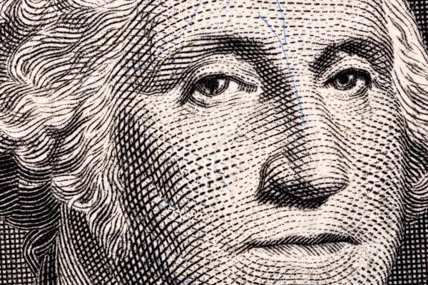 George washington, ein Porträt aus nächster Nähe — Stockfoto