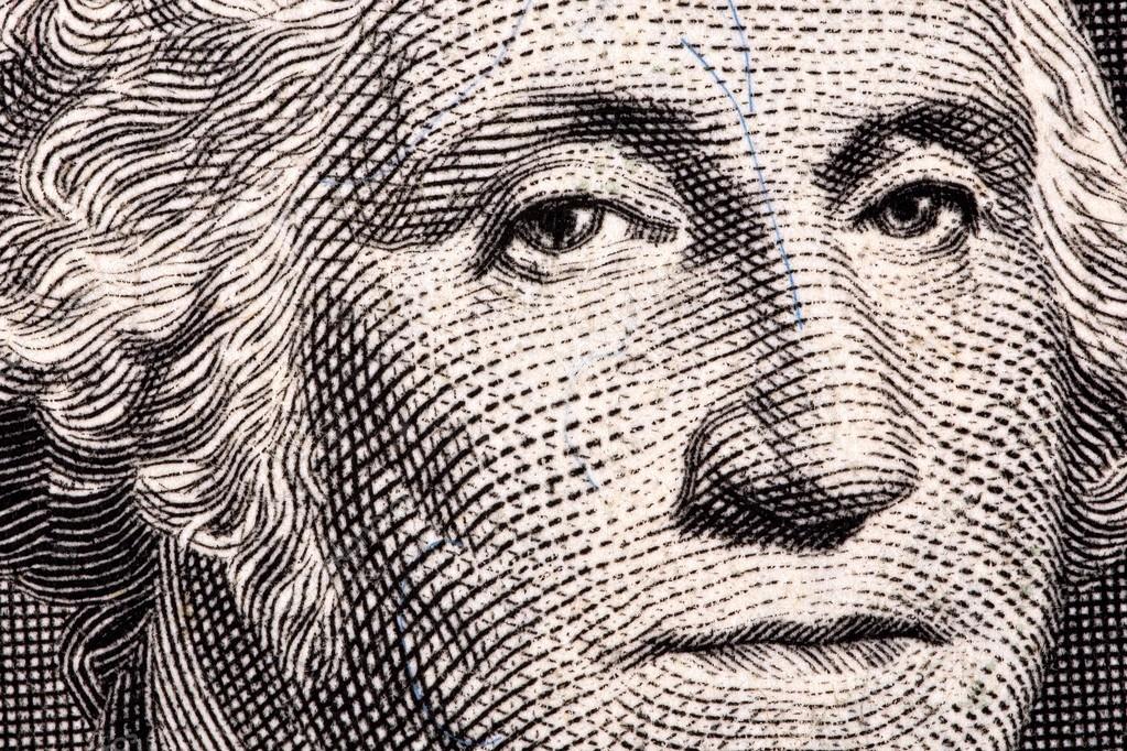 George Washington, a close-up portrait