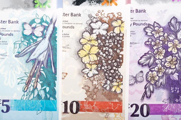 Banknotes Northern Ireland Business Background — Stock Photo, Image