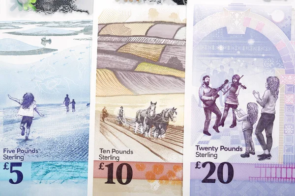 Banknoten Aus Nordirland Als Geschäftlicher Hintergrund — Stockfoto