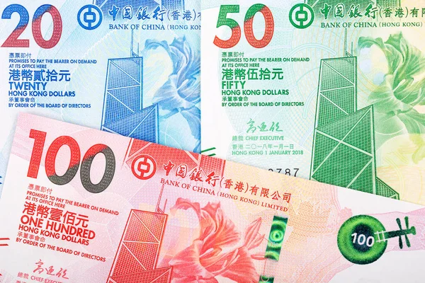 Hong Kong Dollar Forretningsbaggrund - Stock-foto