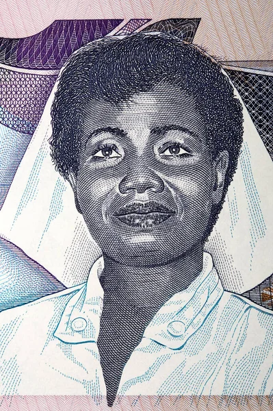 Portrait Femme Vieil Argent Ghanéen — Photo