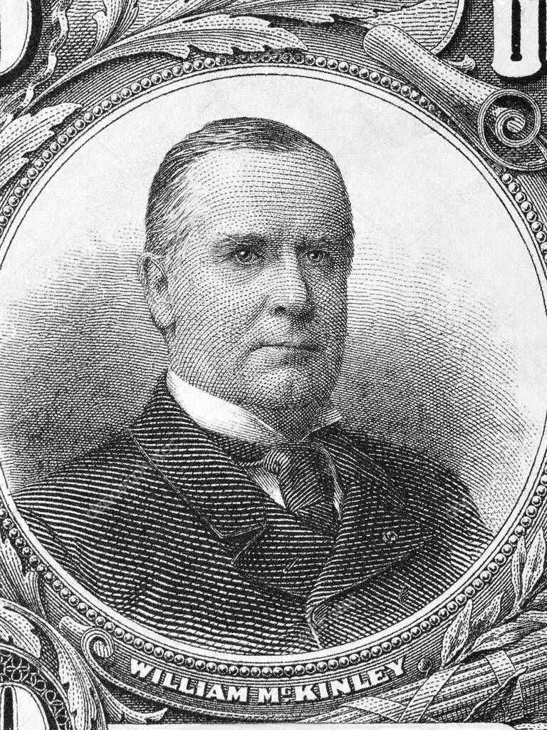 William McKinley a portrait from old American money