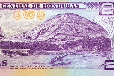 Honduras parasından Amapala Limanı