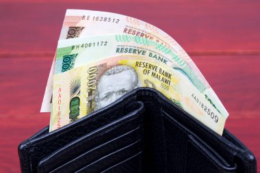 Malavi parası - siyah cüzdanda kwacha