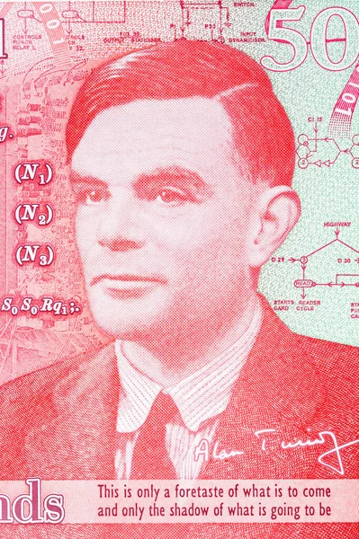  Alan Turing İngiliz parasından bir portre