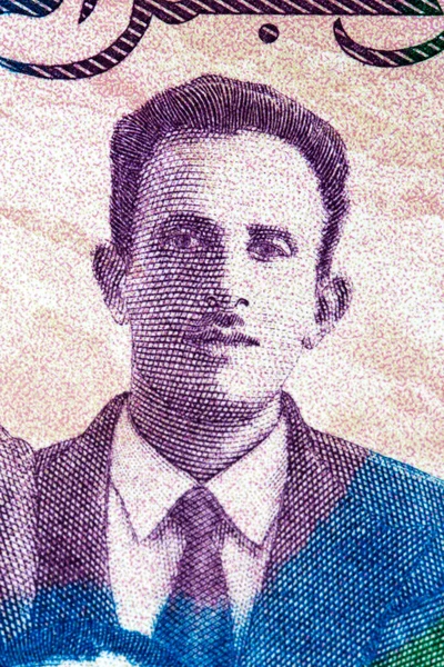 Mostefa Ben Boulad Portrait Algerian Money — Stock Photo, Image