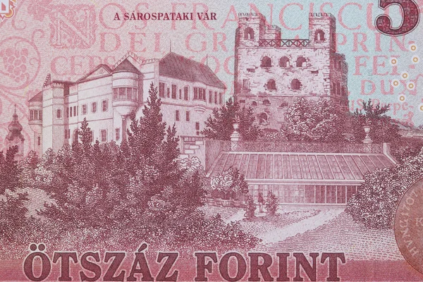 Kasteel Sarospatak Van Hongaars Geld Forint — Stockfoto