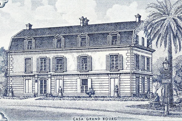 Grand Bourg House Στη Γαλλία Από Παλιά Χρήματα Αργεντινής — Φωτογραφία Αρχείου