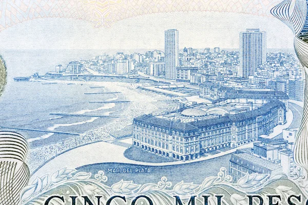 Kustlinjen Mar Del Plata Från Argentinas Pengar — Stockfoto