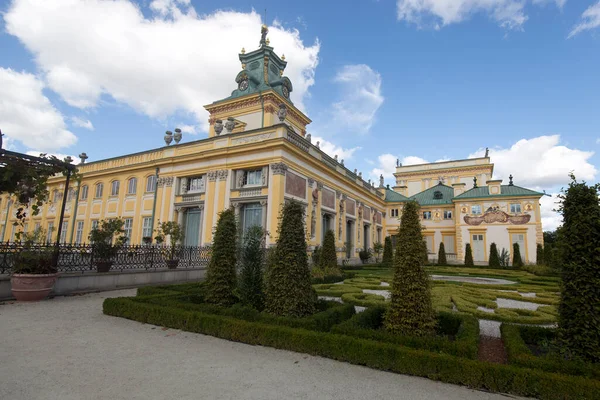 Palácio Real Localizado Distrito Wilanow Varsóvia Polônia — Fotografia de Stock