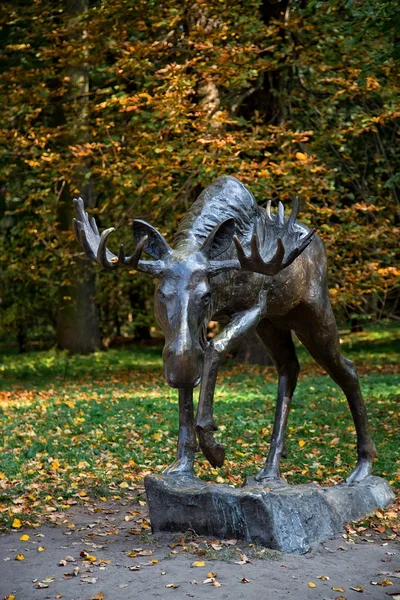 Moose, une sculpture en bronze — Photo