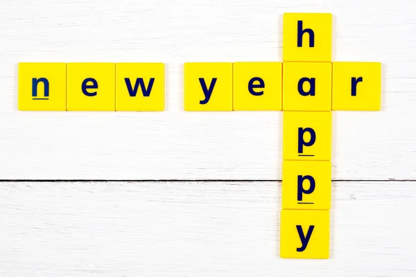 Happy new year, inscription — Stock Photo, Image
