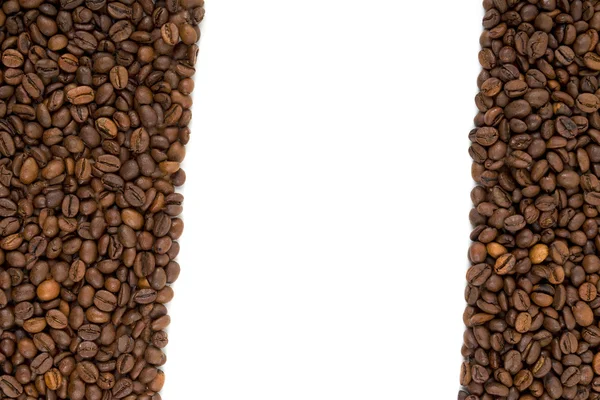 Coffee beans on a white background — Stock Photo, Image