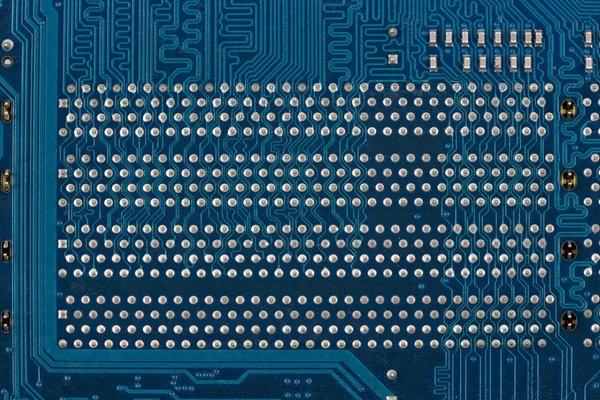 Blue circuit board, a background or texture — Stock Photo, Image