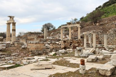 Türkiye 'nin Efes kentinin kalıntıları