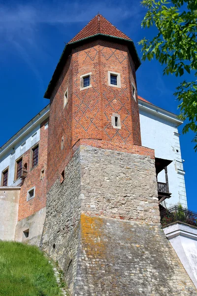 Zamek w Sandomierzu w Polsce — Zdjęcie stockowe