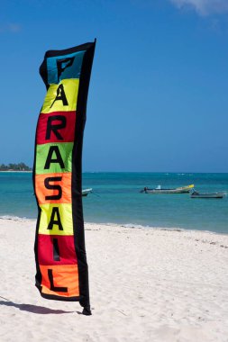 Tropikal bir plajda 