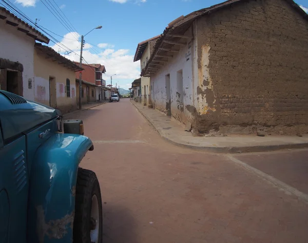 South American village street scene — Stock Photo, Image