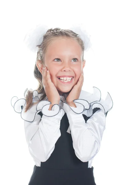 Happy schoolgirl Stock Image