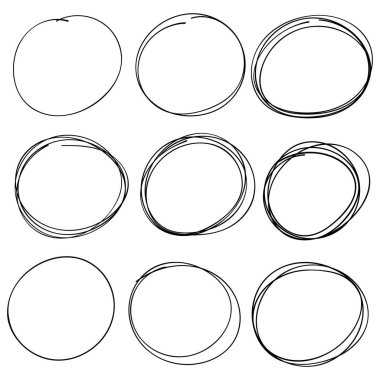 El çizilmiş daire çerçevelerini ayarla