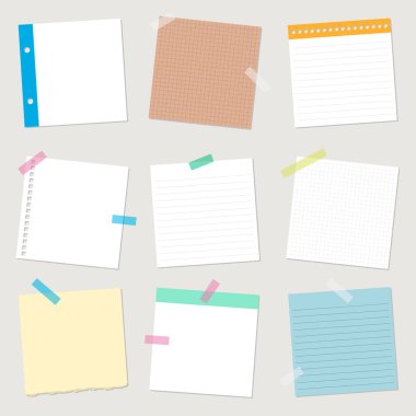 Boş Yapışkan Notlar, Yapışkan Kağıt, Not Defteri Etiketleri, Not Defteri Sayfası, Teyp, Buluşma Anımsatıcı, Renkli Pastel Resimleri Listesi Çizimi