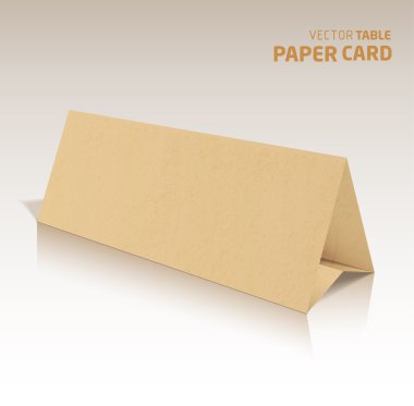 izole 3d tablo papercraft kartı