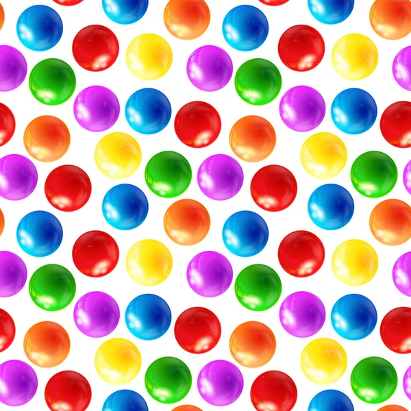 Seamless Background with balls — Stock Vector