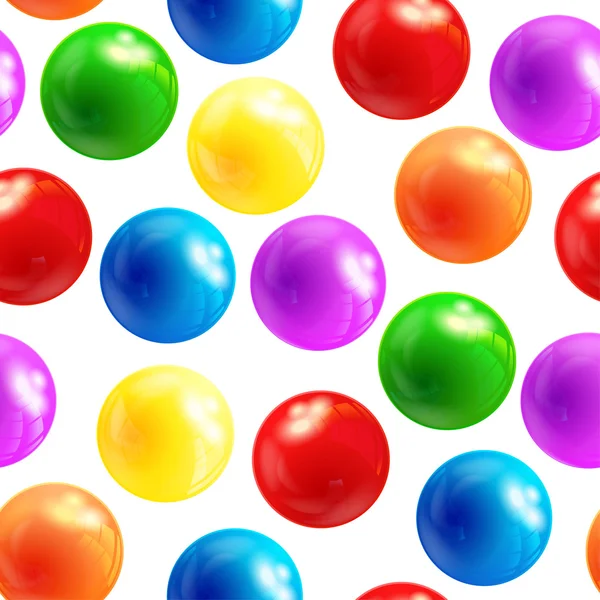 Seamless Background with balls — Stock Vector