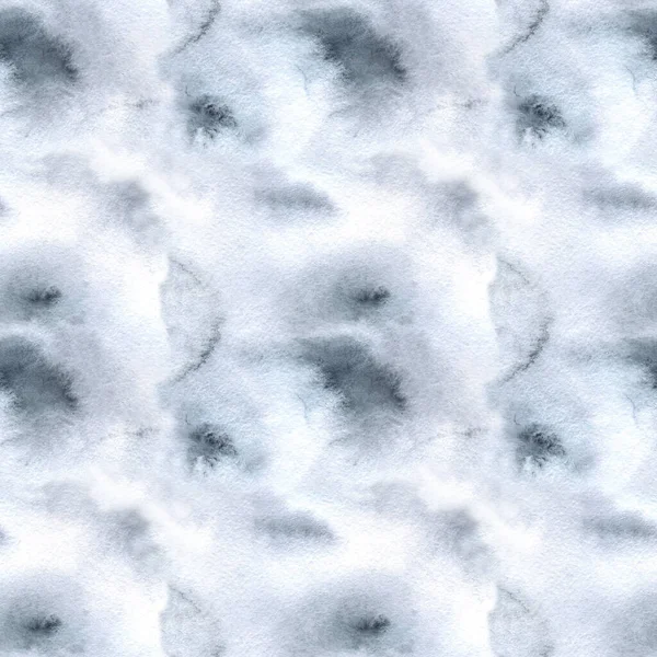 Gris blanco inconsútil acuarela patrón fondo y tie-tinte textura — Foto de Stock