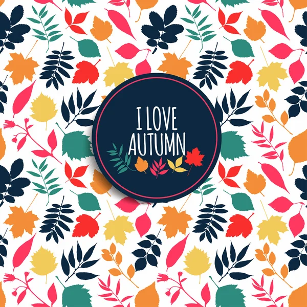 Patrón de otoño — Vector de stock