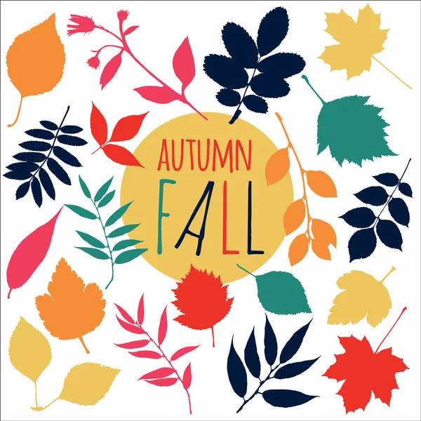 Autumn pattern — Stock Vector