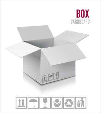 Karton Kutu Simgesi.