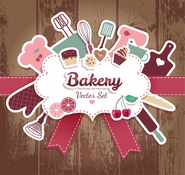 Panadería y dulces — Vector de stock