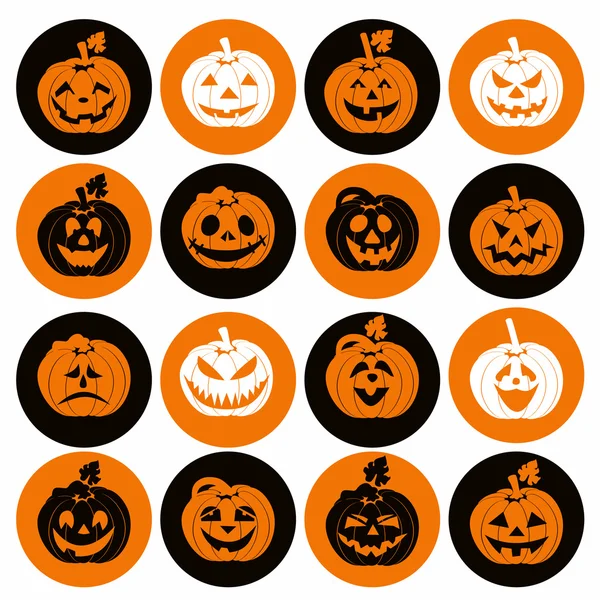 Zestaw ikon Halloween — Wektor stockowy