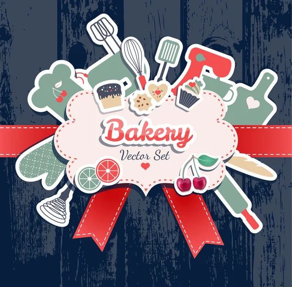 Bakery and sweets — Stock Vector