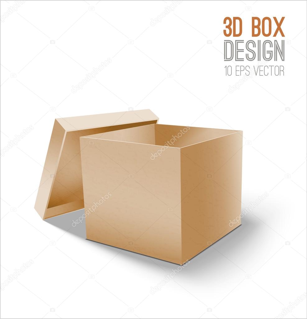 Cardboard box icon.